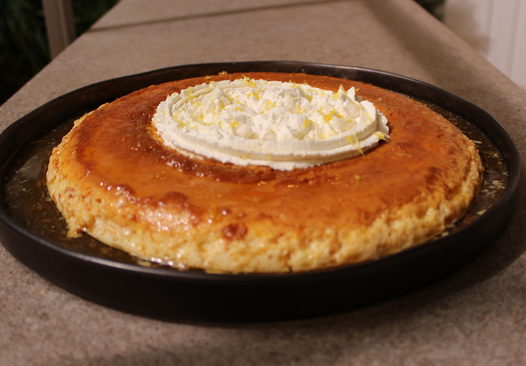 Flan con nata y leche condensada Flan con nata y leche condensada